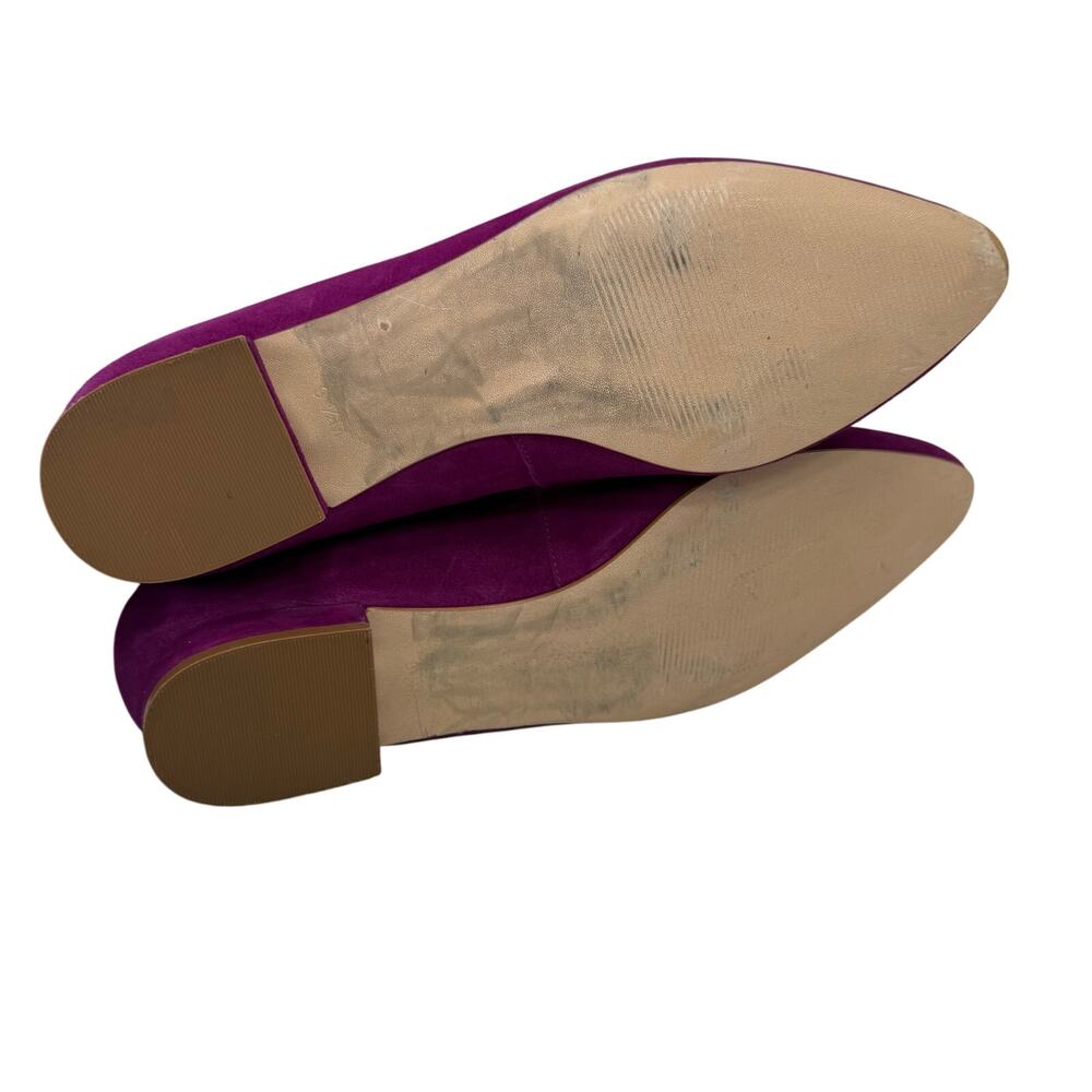 Talbots Women's Shoes sz 9.5 Suede Magenta Cut Out Display Item # box 782 - Picture 9 of 11